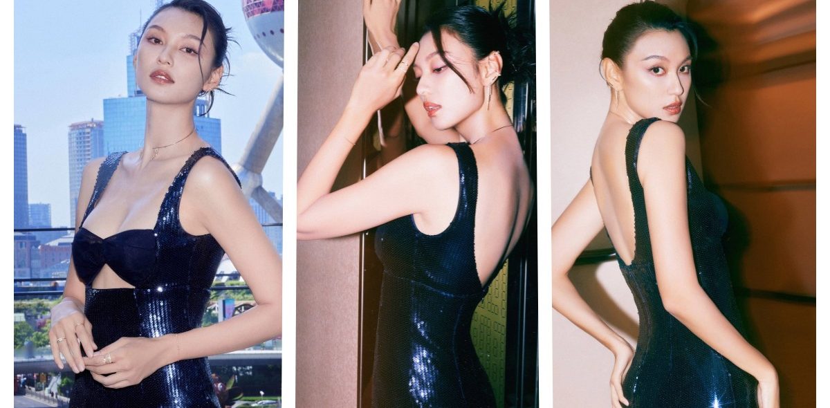 王丹妮黑裙美腿壁纸，高级感满满