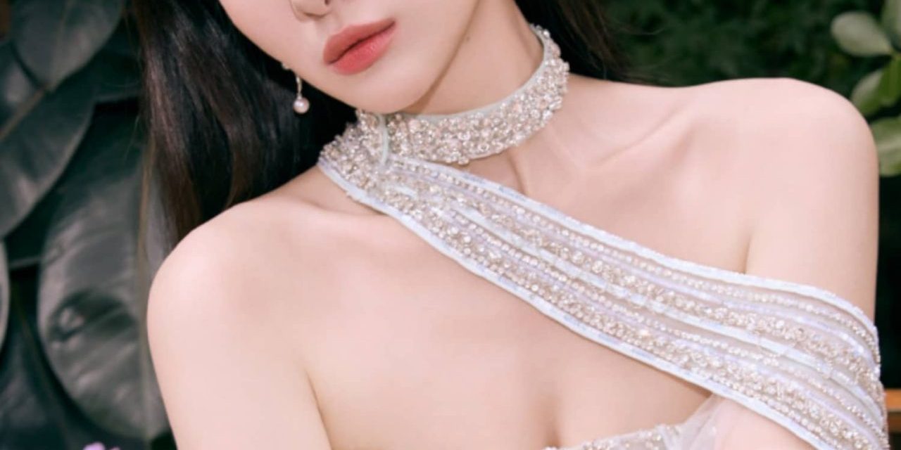 吴优，馥郁缤纷柔纱倩影