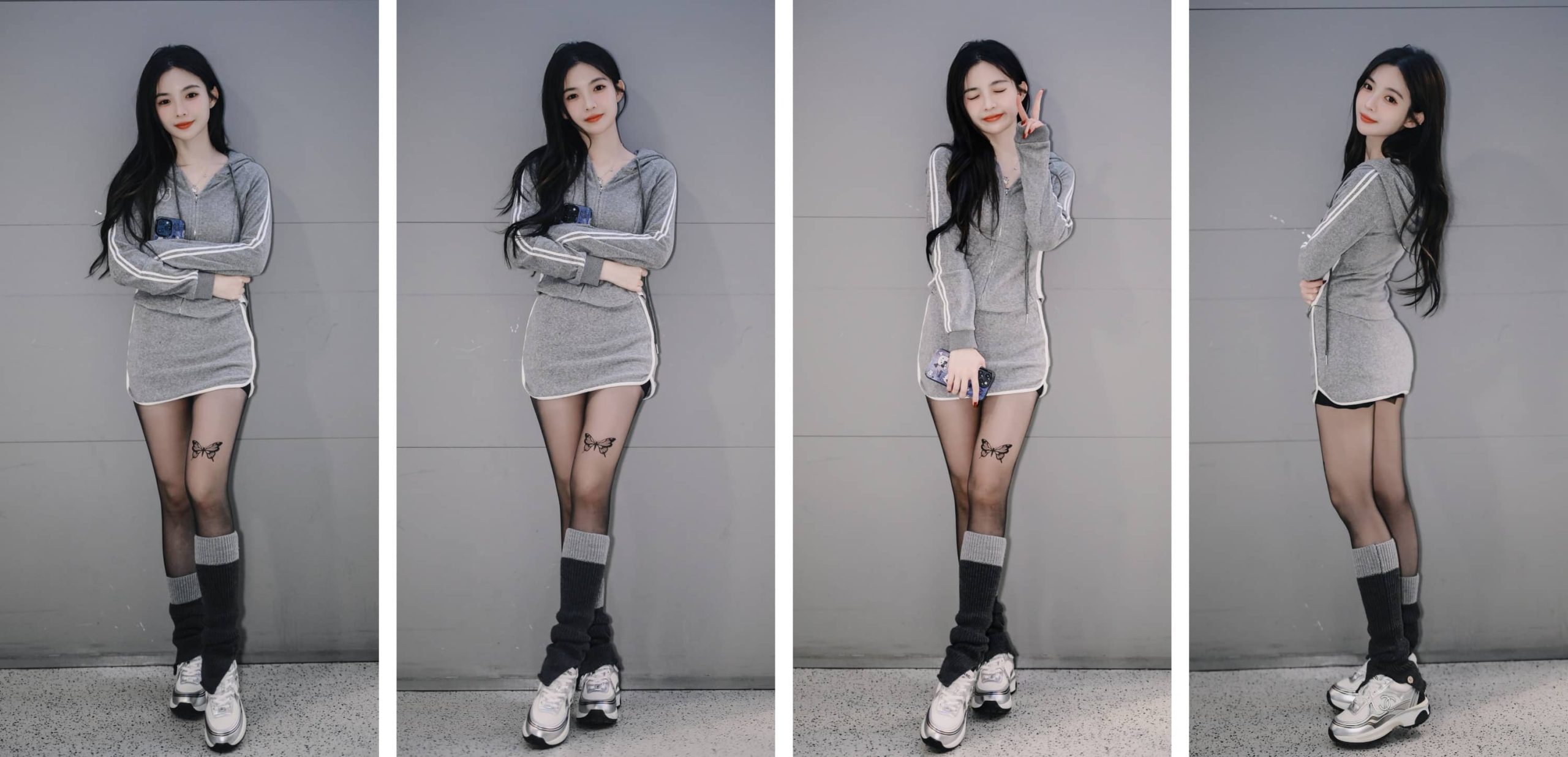 许杨玉琢少女感丝袜穿搭