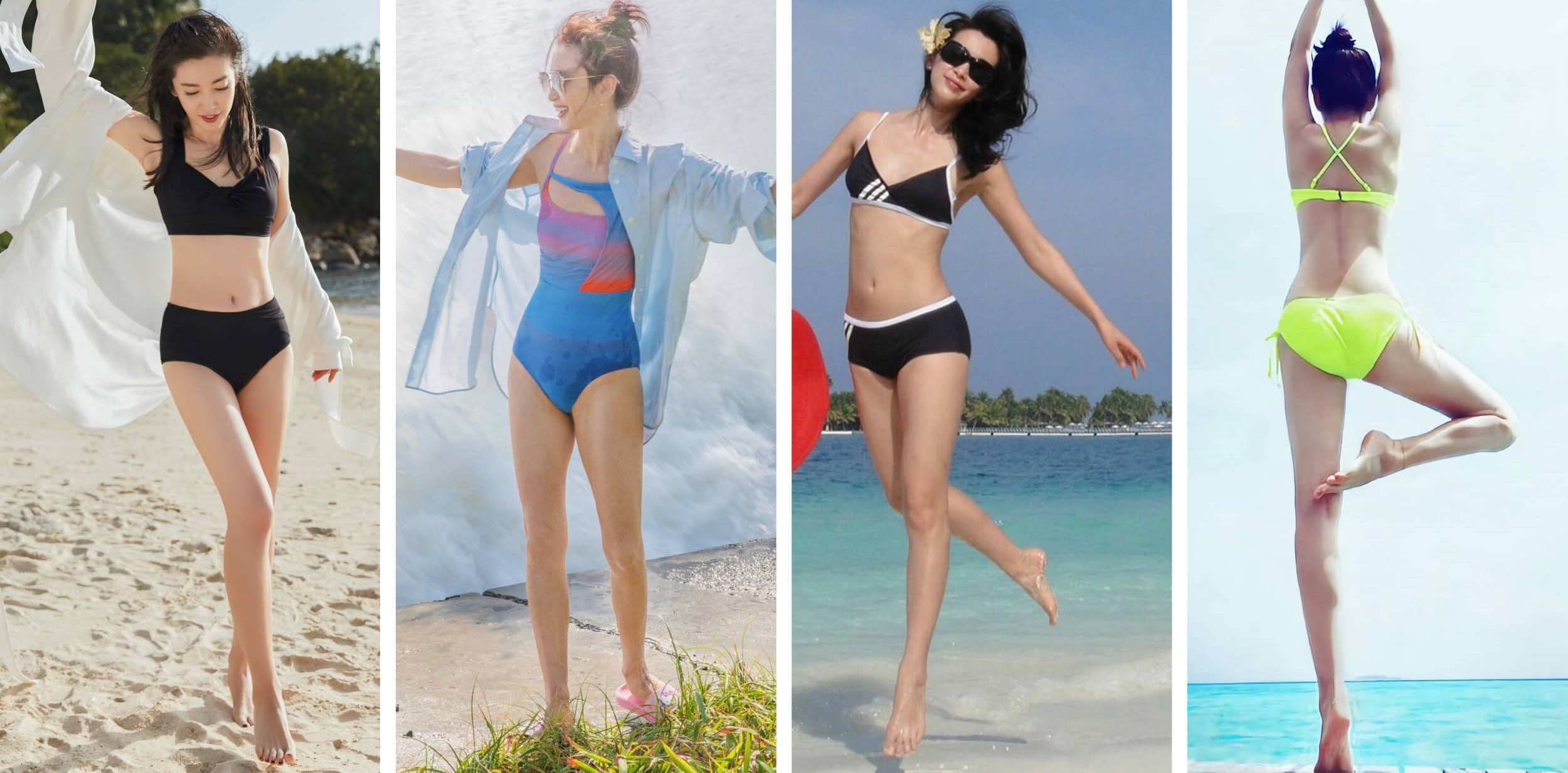 李冰冰泳装妆造精选