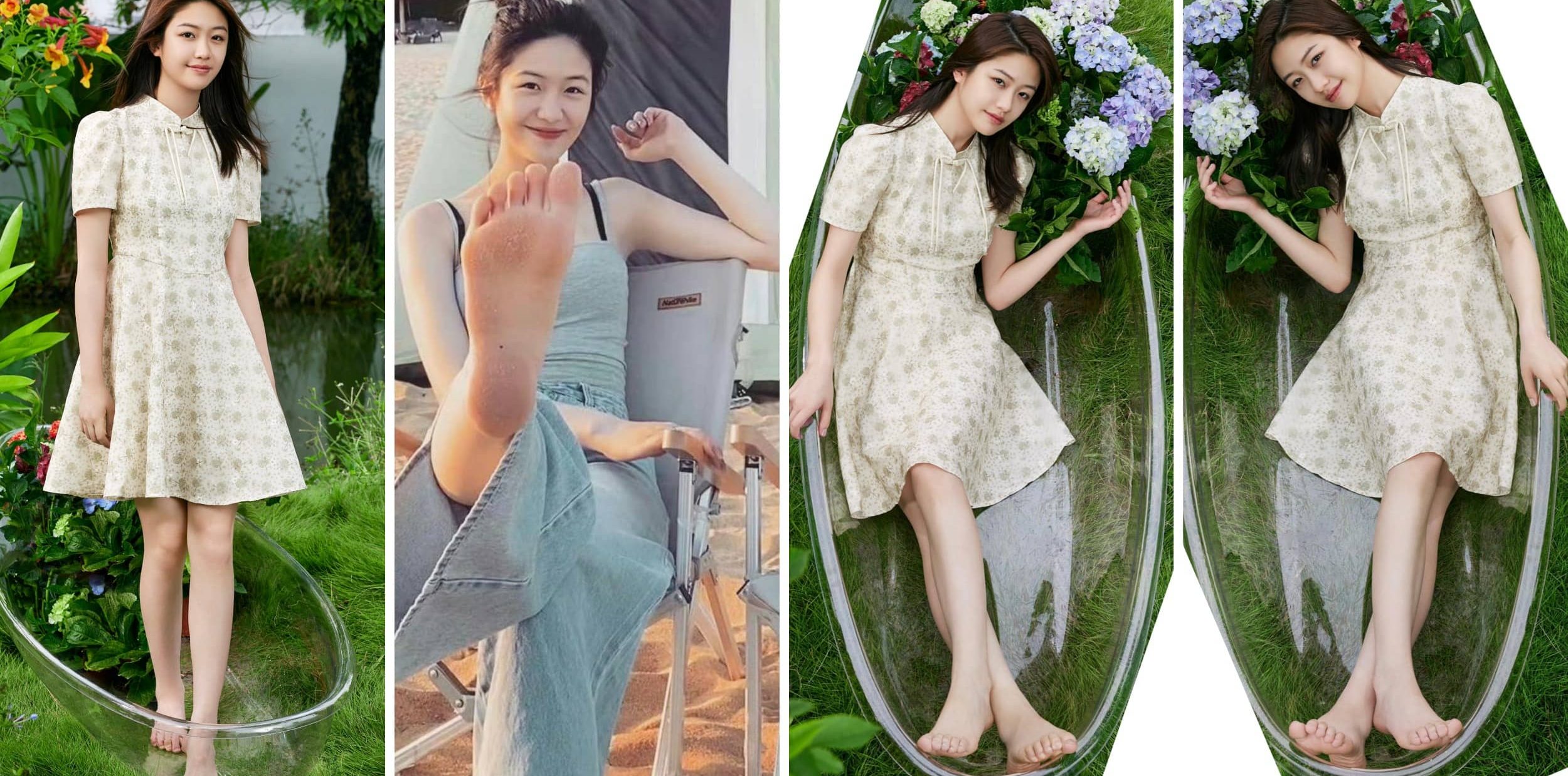 向涵之光脚美腿妆造美图集