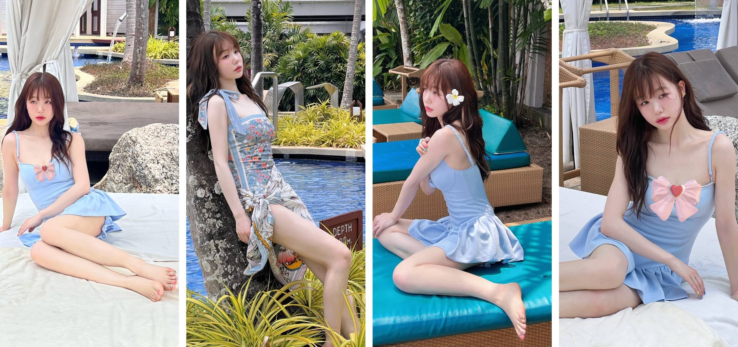 徐梦洁《男人装》写真泳装花絮