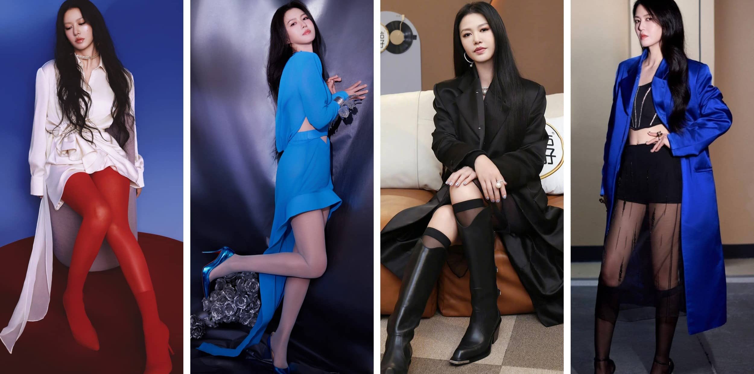 谭维维丝袜妆造精选