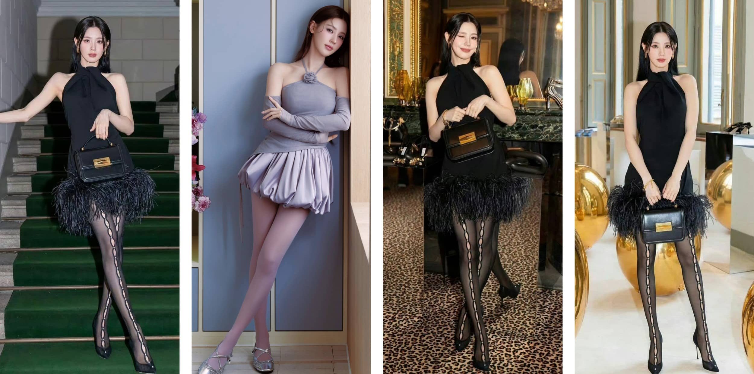 赵美延壁纸：丝袜妆造美图合集