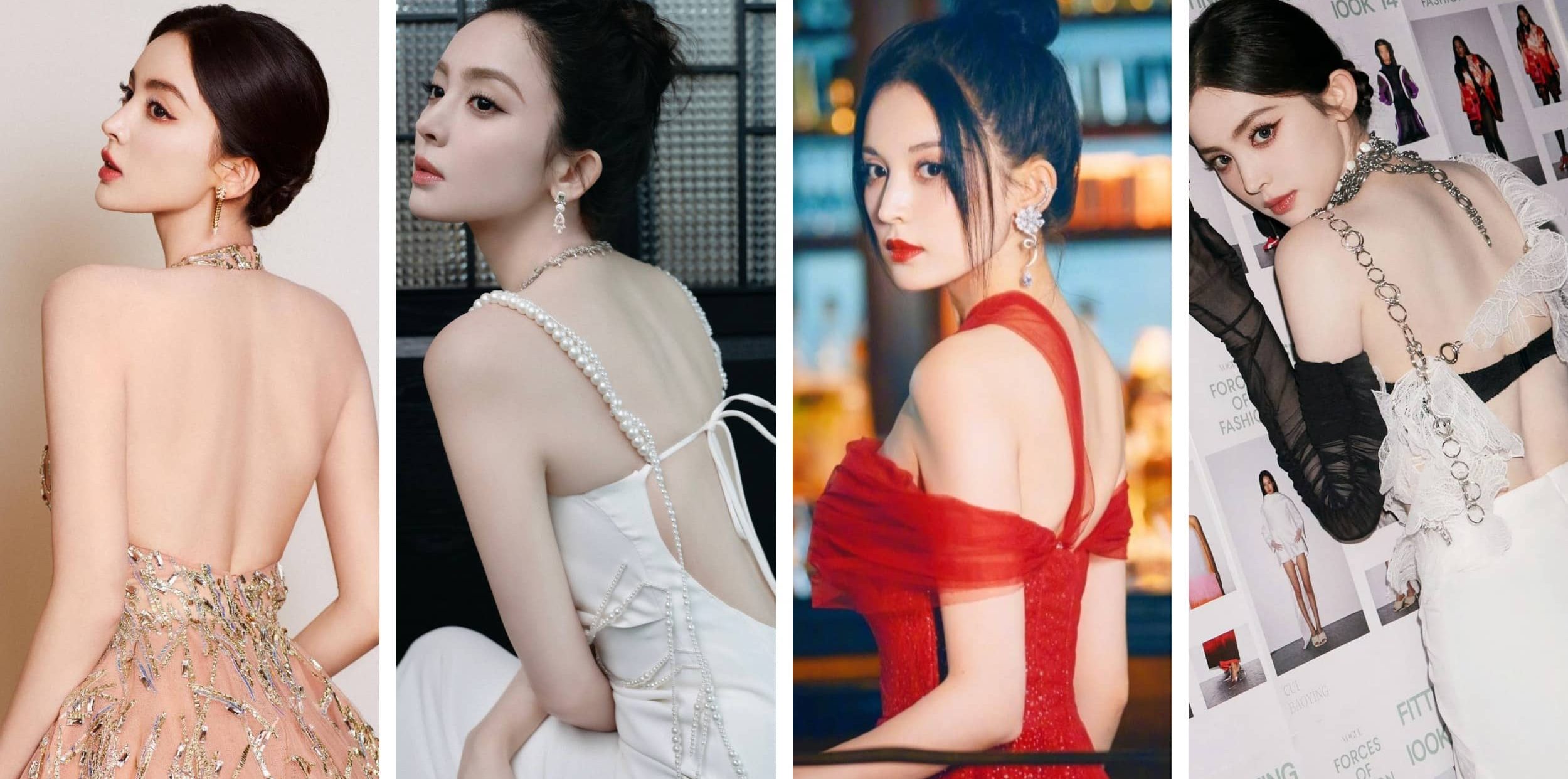 古力娜扎美背写真大片精选