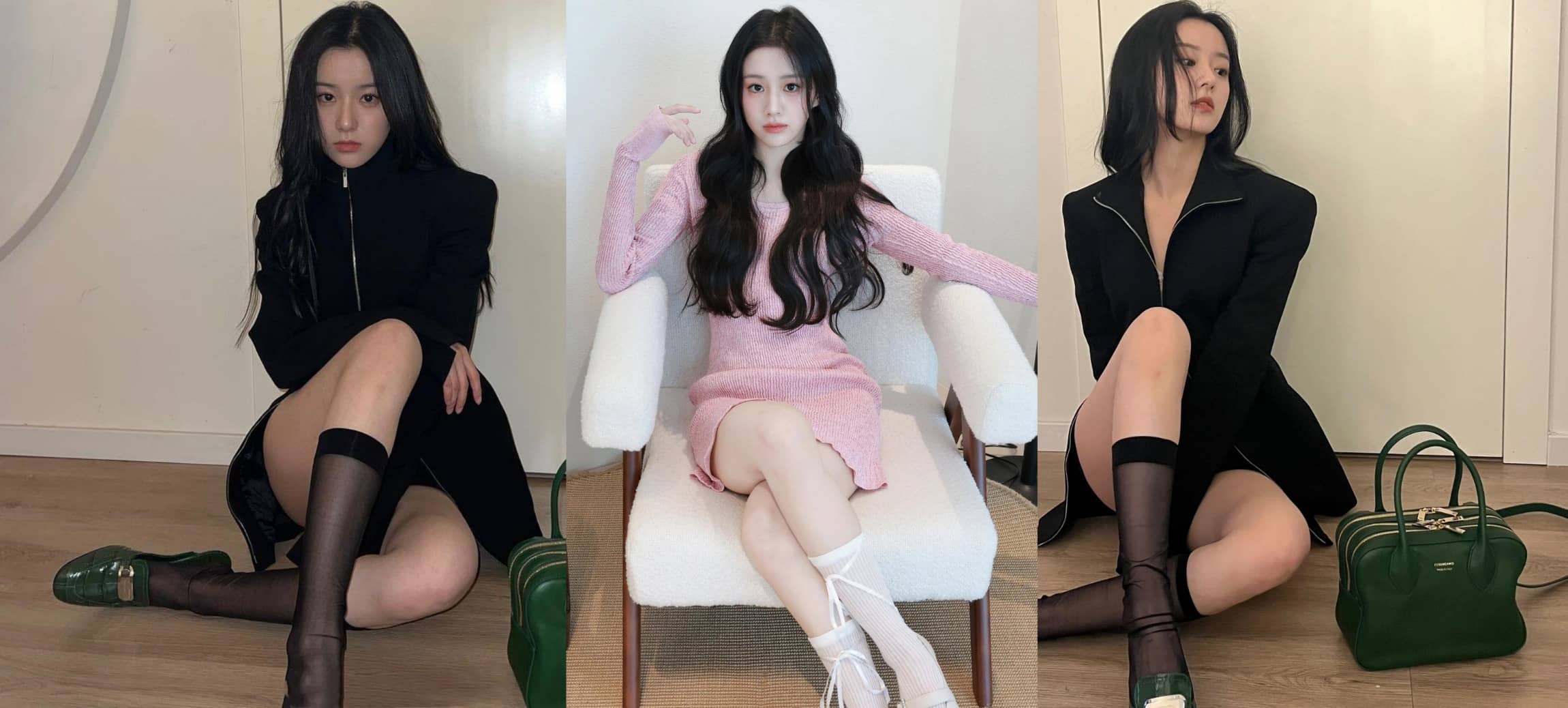 包上恩淡颜系美女丝袜妆造