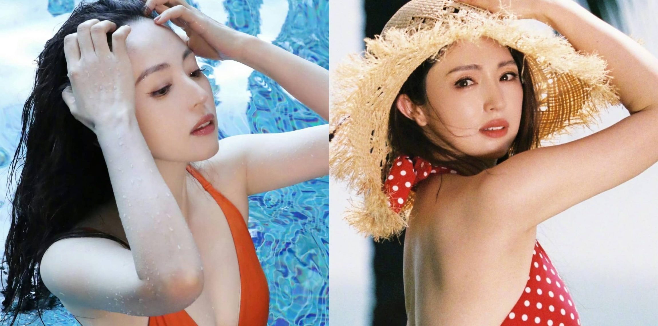 董璇泳装壁纸，依然美丽