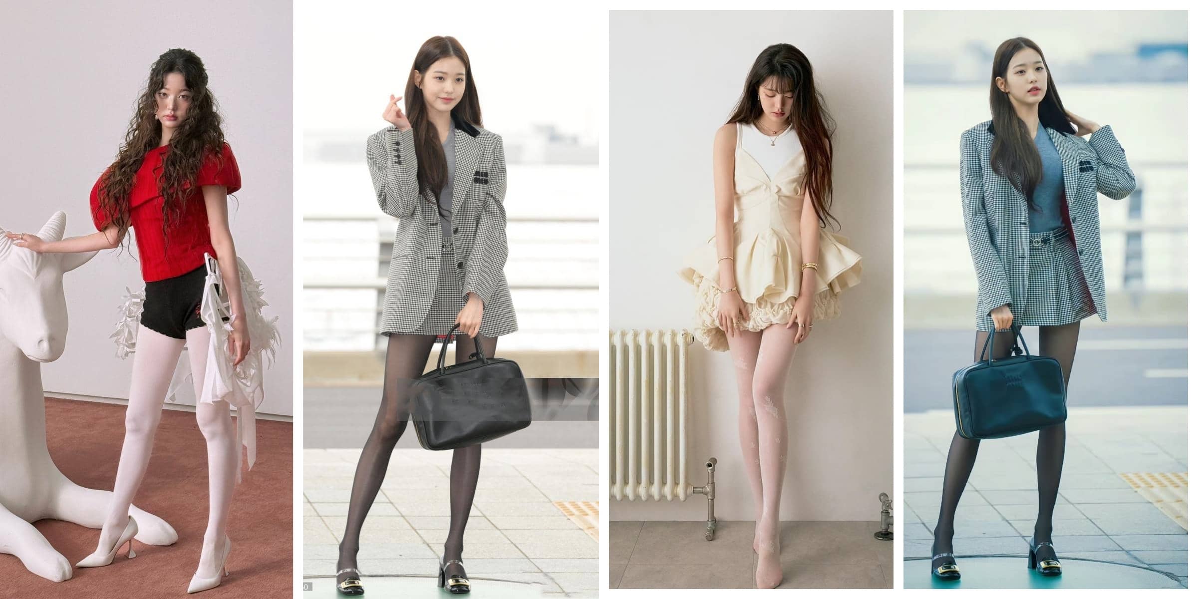 张元英丝袜妆造大长腿好看的欧尼