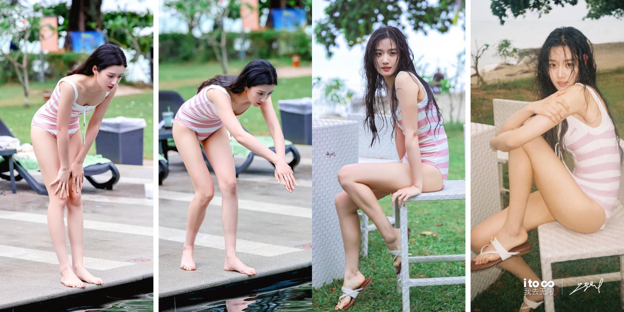 卢昱晓，一组泳装穿搭精选