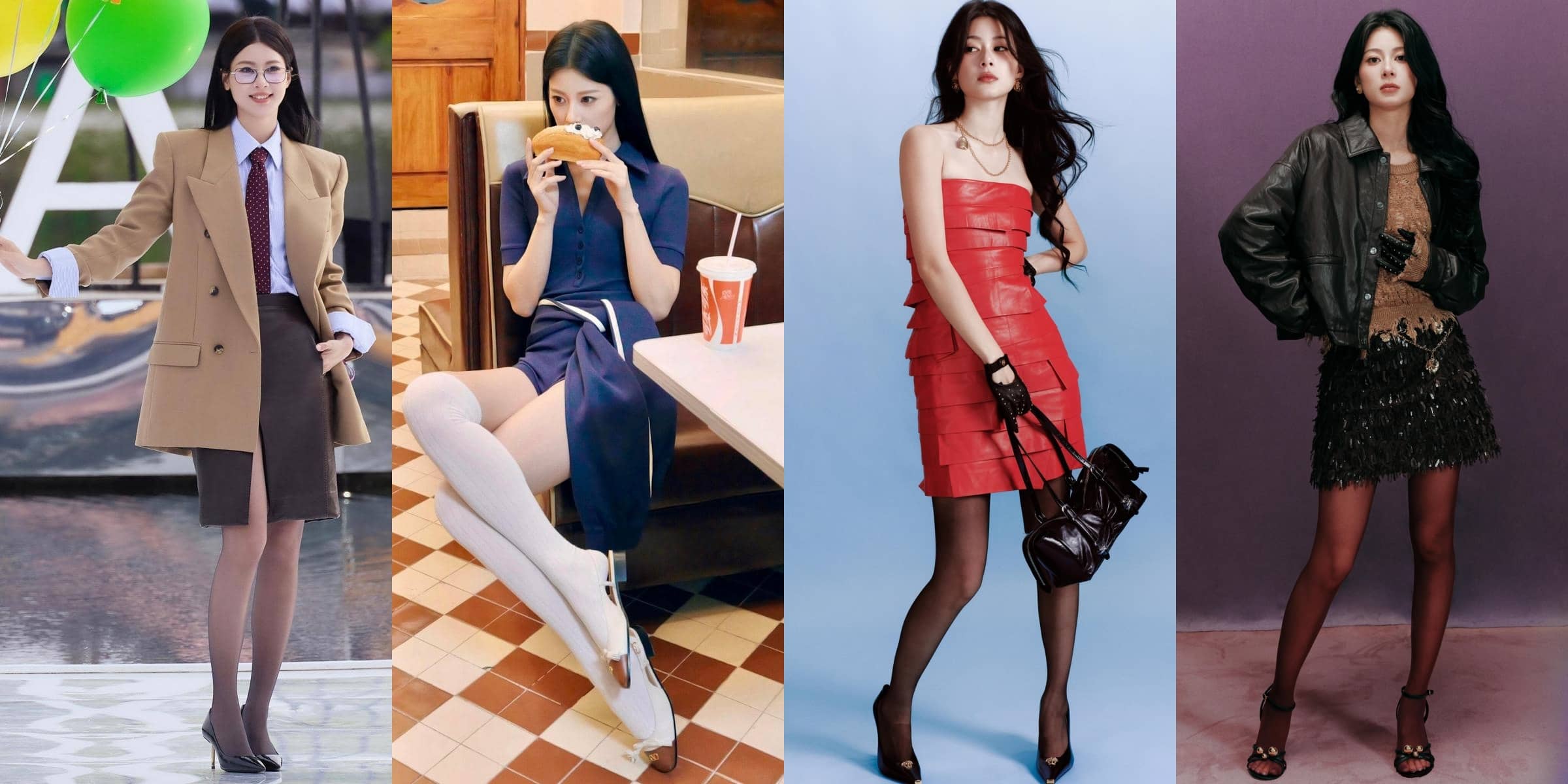 赵昭仪壁纸：丝袜妆造精选