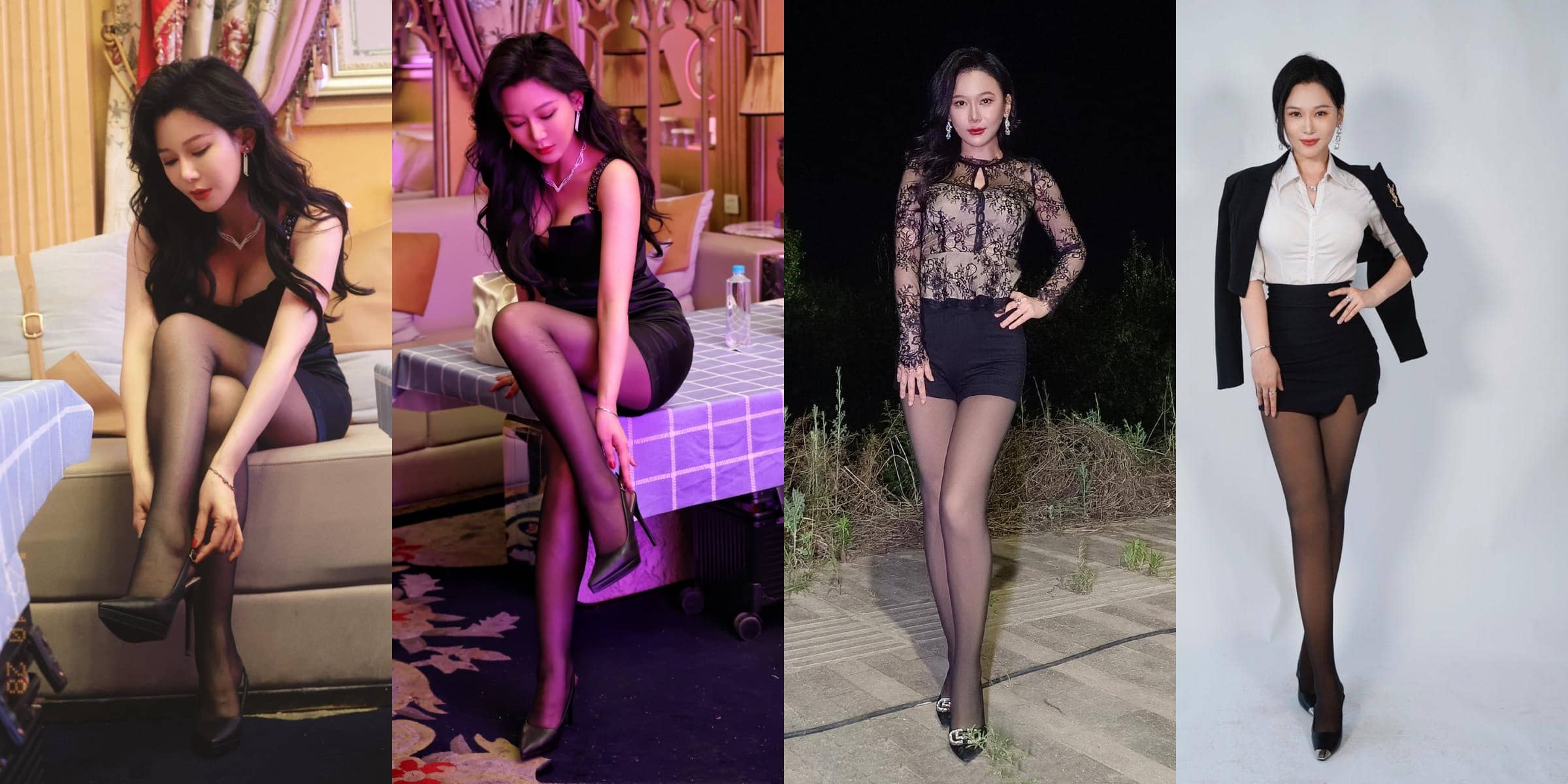 何雨桐MANGO，好看的丝袜穿搭精选