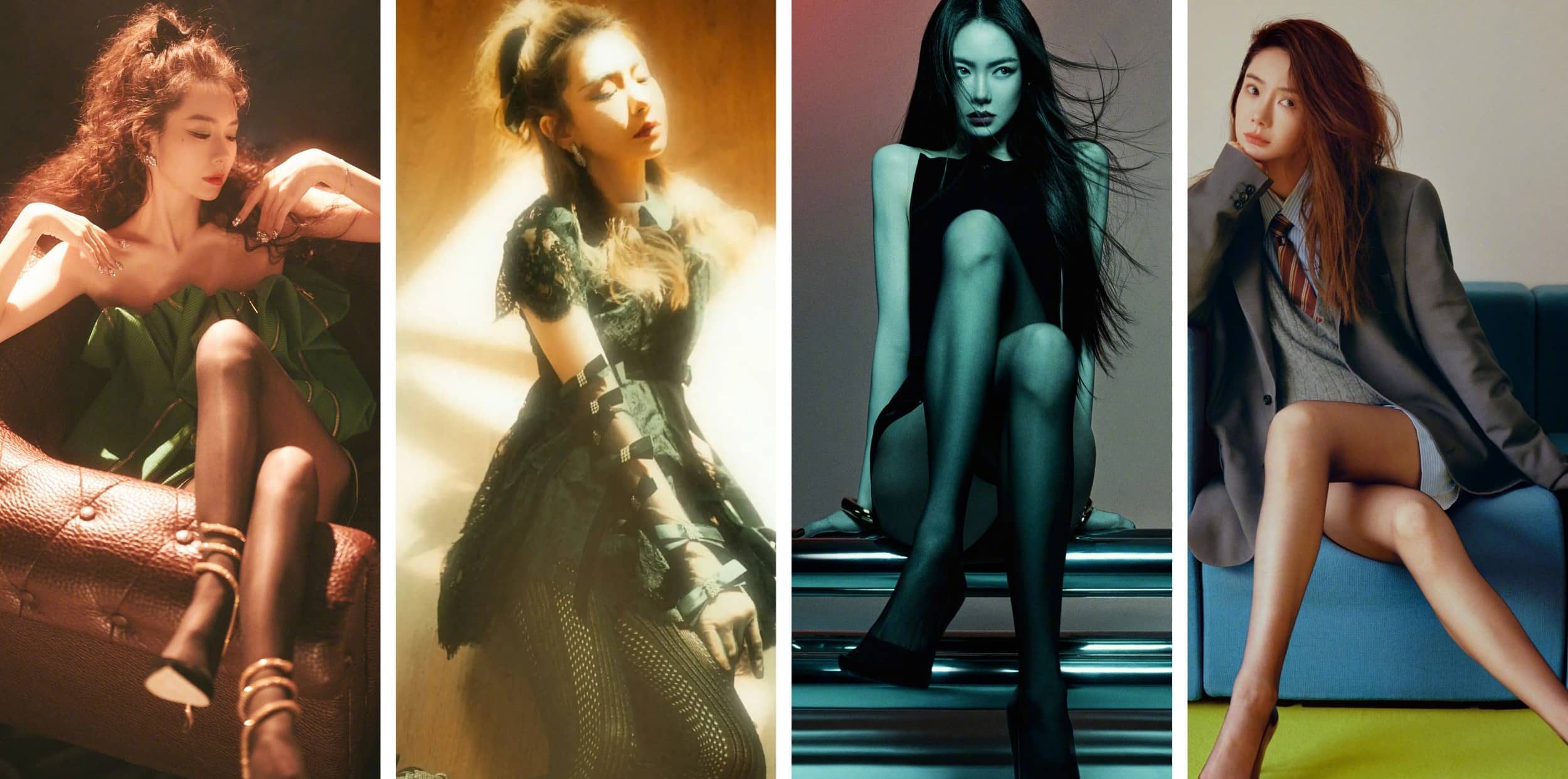 戚薇壁纸：一组丝袜大长腿美图集