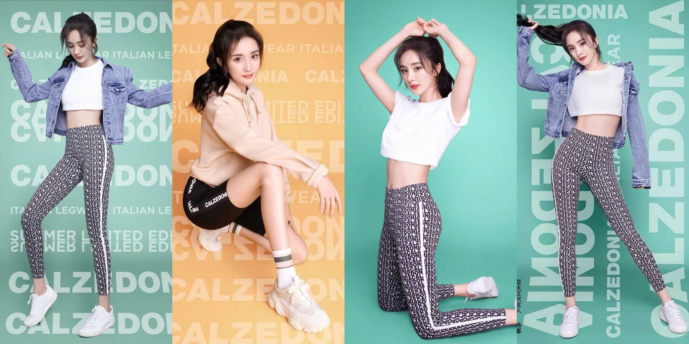 杨幂CALZEDONIA，大长腿姐姐活力满满