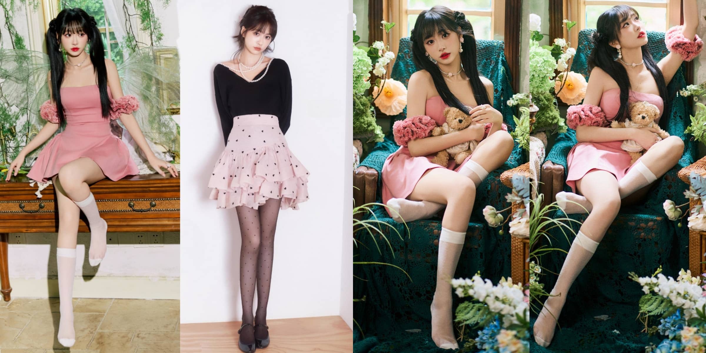 杨肸子少女感丝袜美腿妆造精选