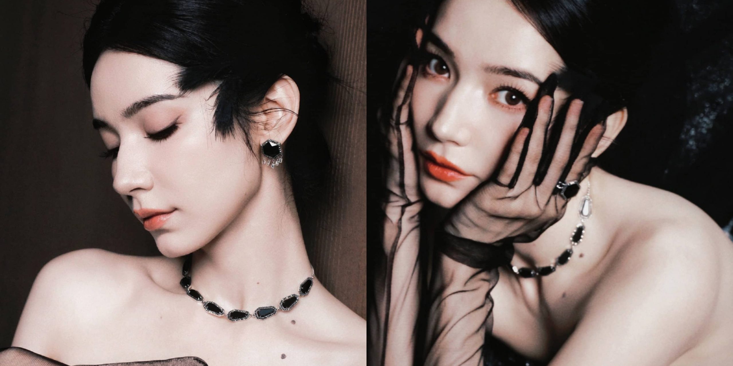 代斯蕾丝手套穿搭壁纸：今日份黑纱美人