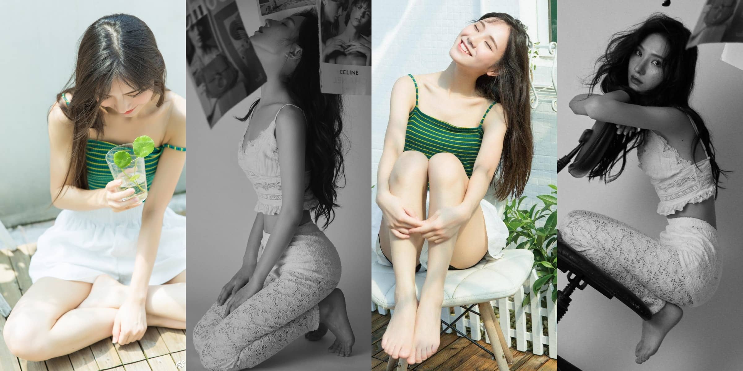 唐莉佳，一组好看的光脚丫美图集