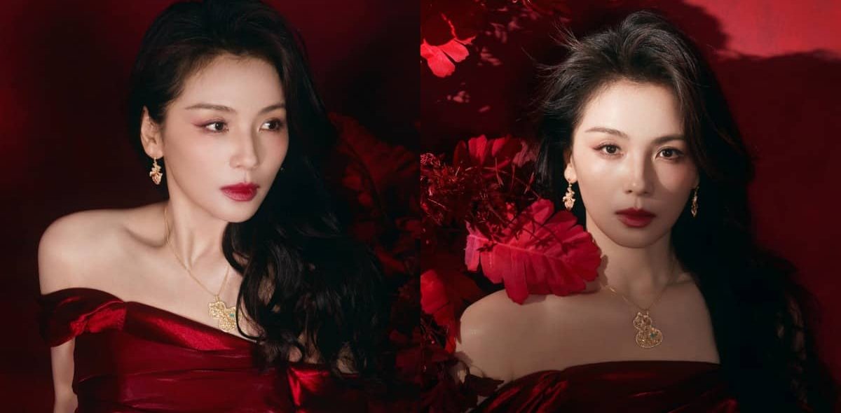 刘涛穿搭壁纸：热烈玫瑰