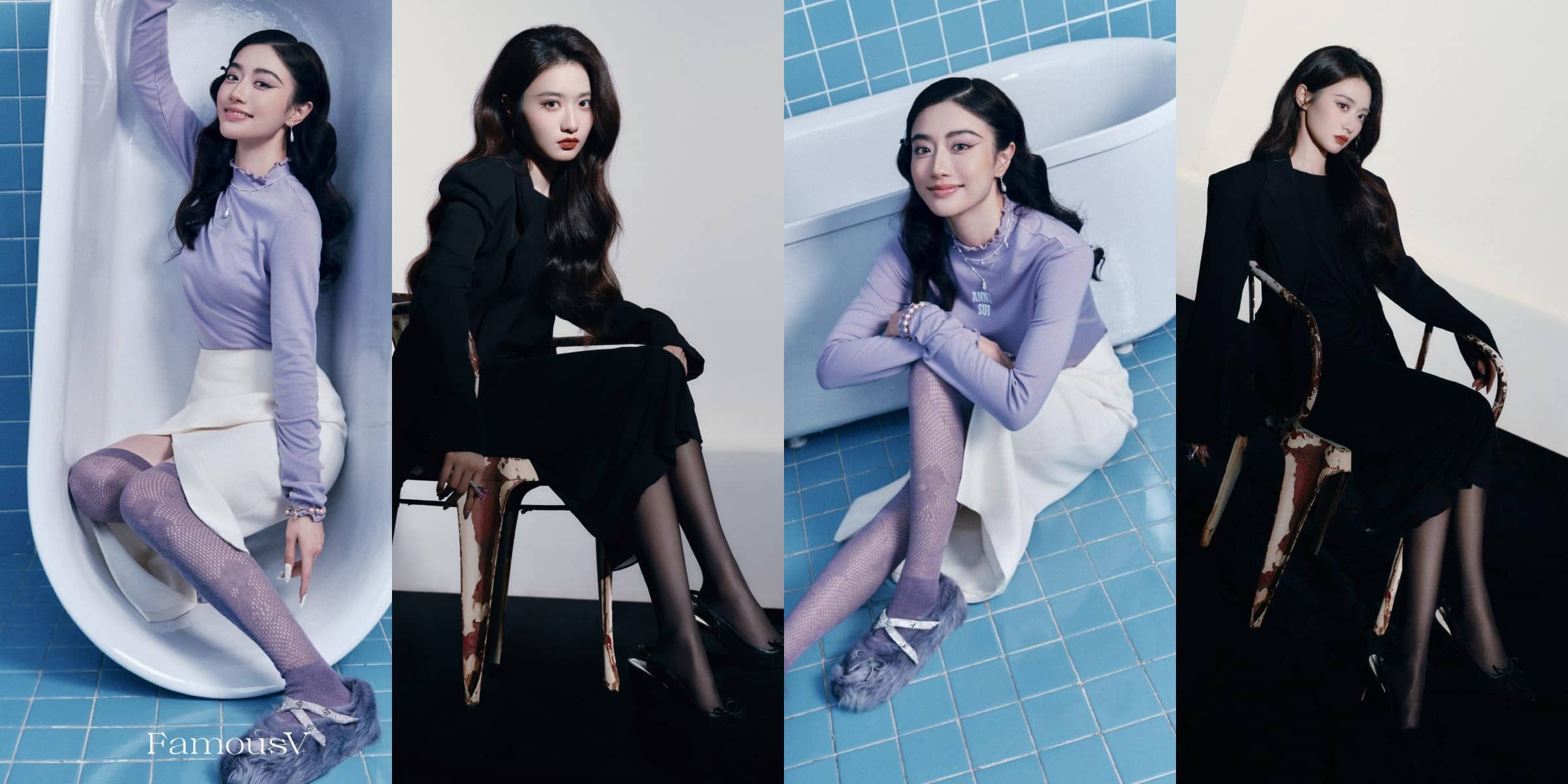 孙雪宁，好看的丝袜穿搭精选