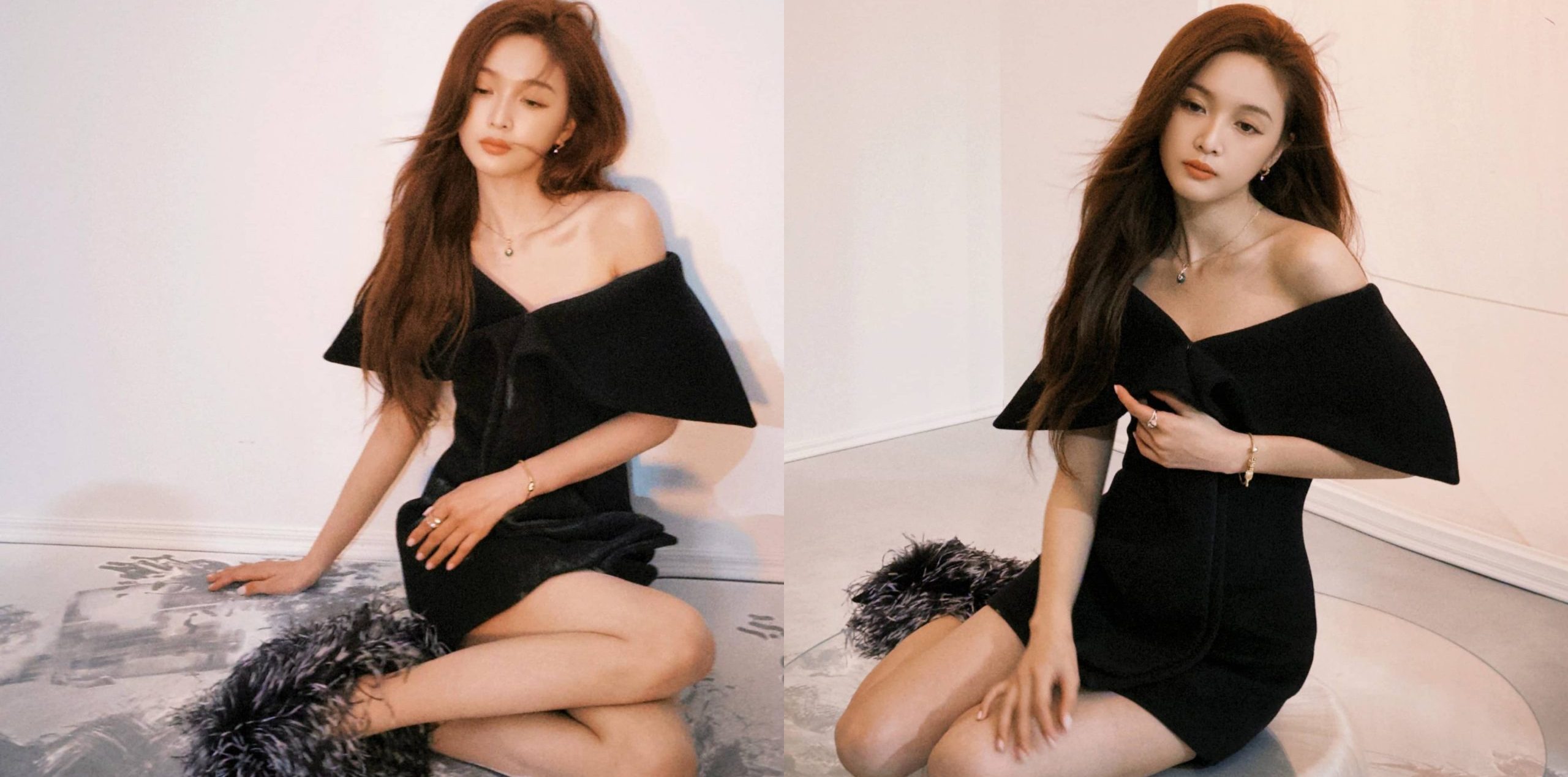 吴宣仪甜美穿搭小合集：百变妆造浪漫多巴胺