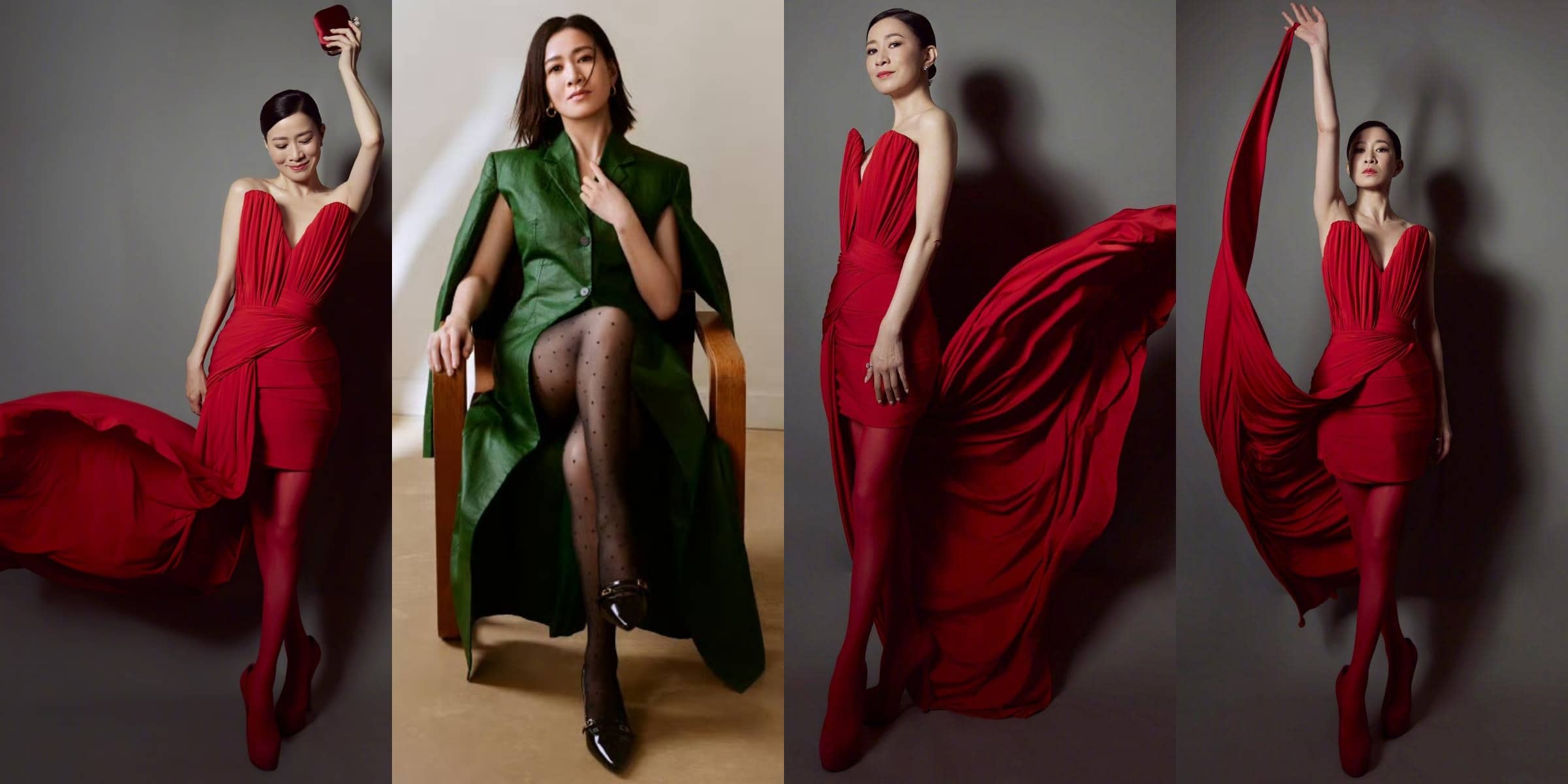 佘诗曼 ，好看的丝袜穿搭精选