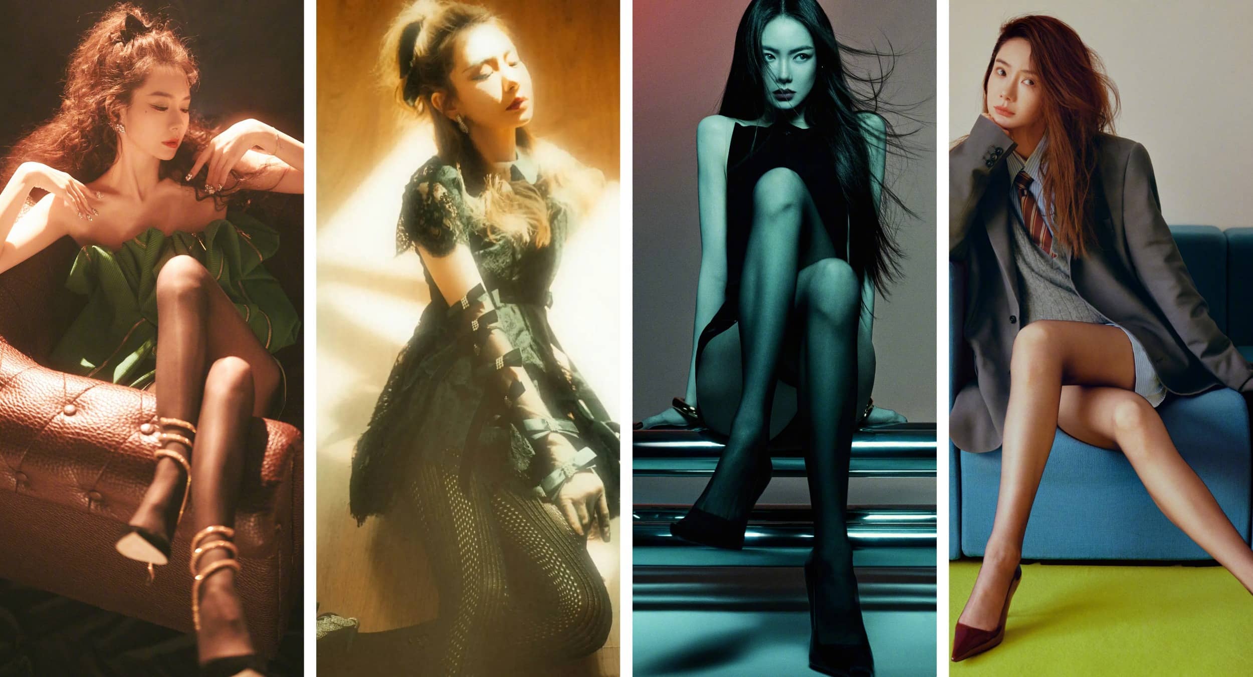 戚薇丝袜妆造精选