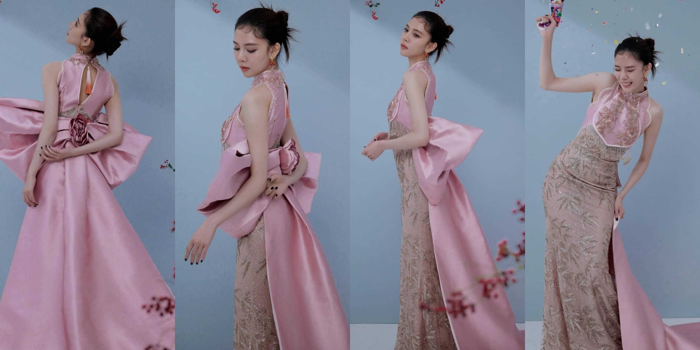 宋妍霏穿搭壁纸：旗袍美人