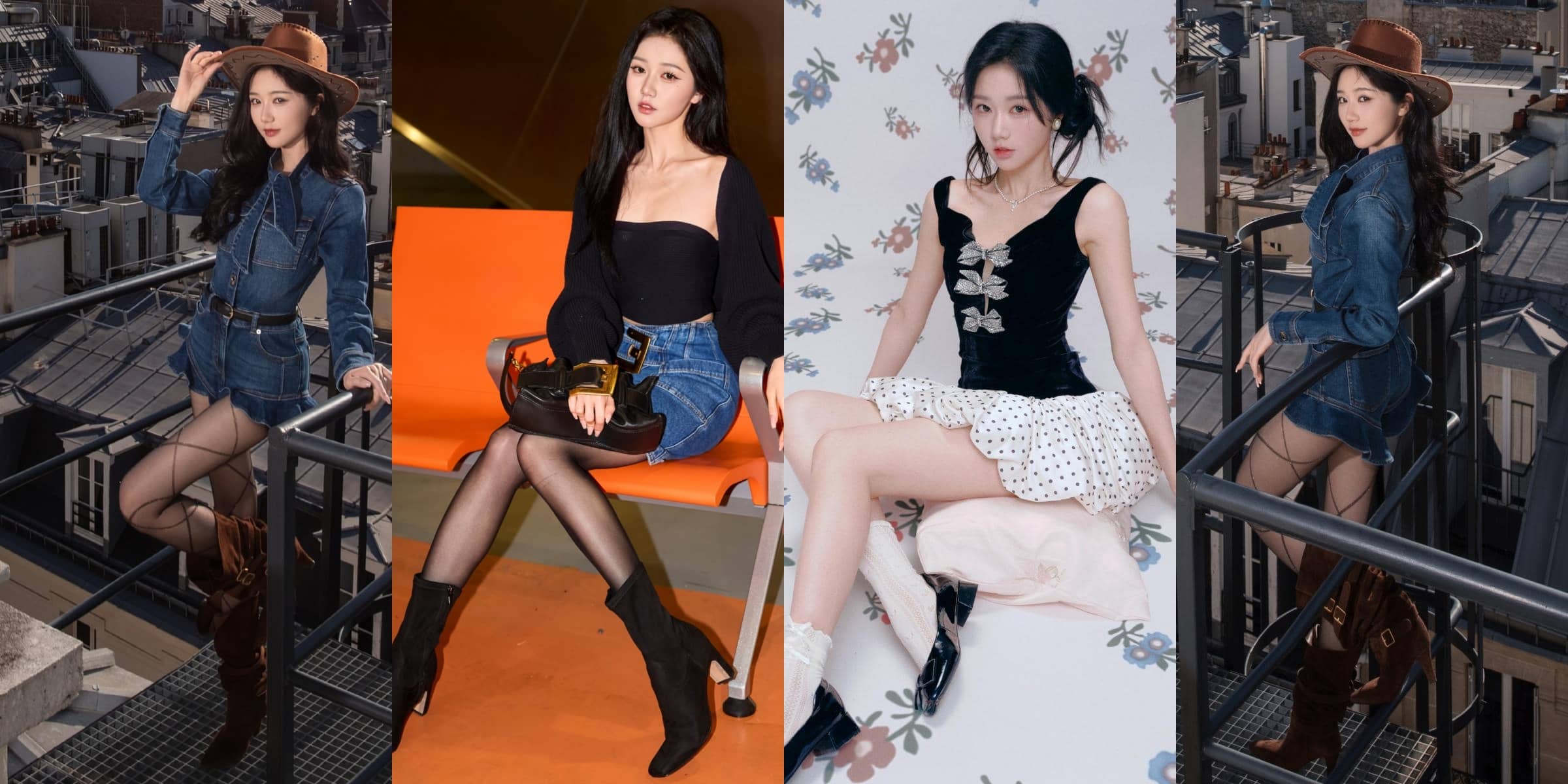 岳雨婷，好看的丝袜穿搭精选