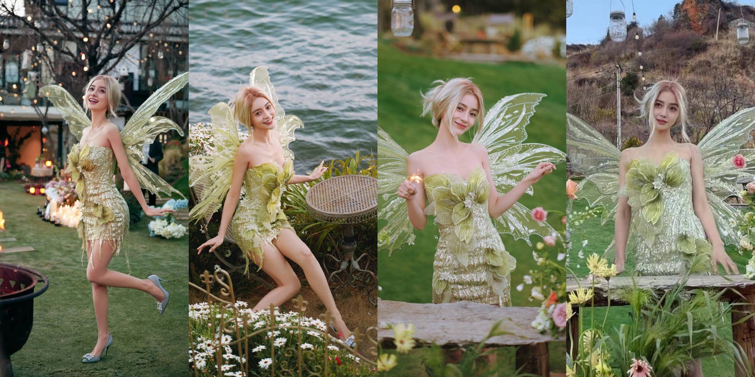 杨颖精灵羽翼妆，Angelababy杨颖绿野仙踪