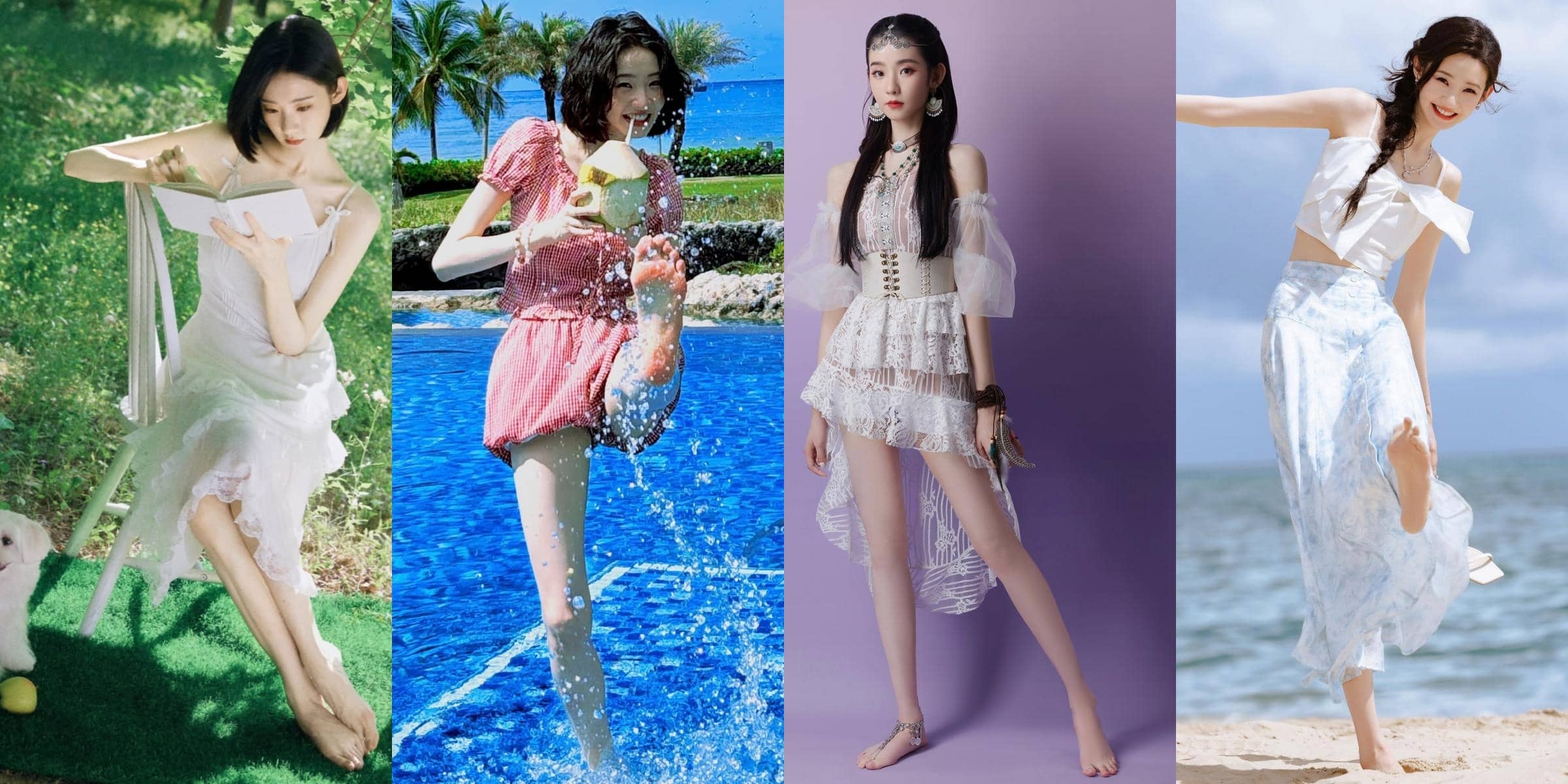 张艺凡｜光脚丫大长腿美图集