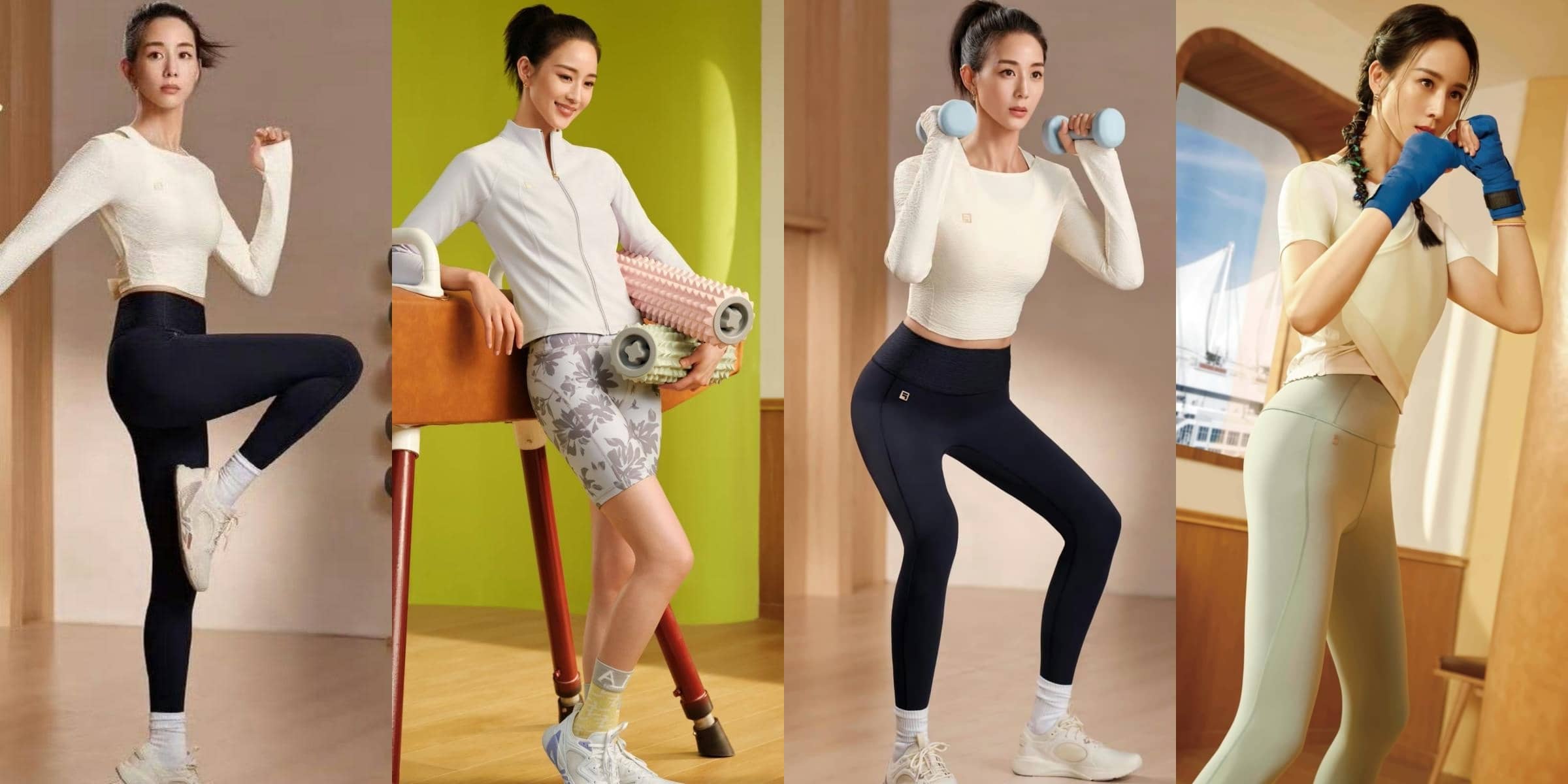 张钧甯健身照，姐姐的身材管理绝对在线