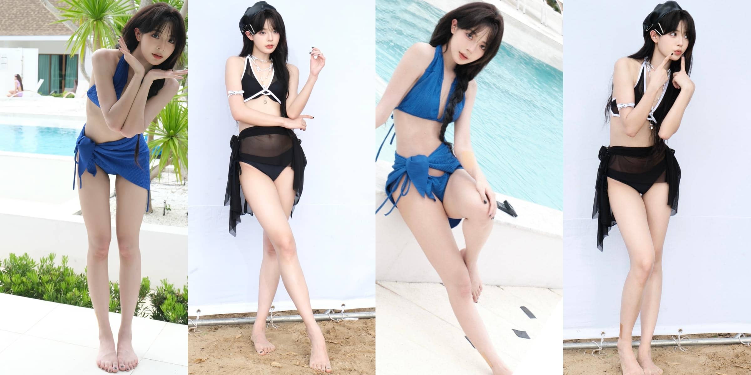 谭思慧光脚丫穿搭精选