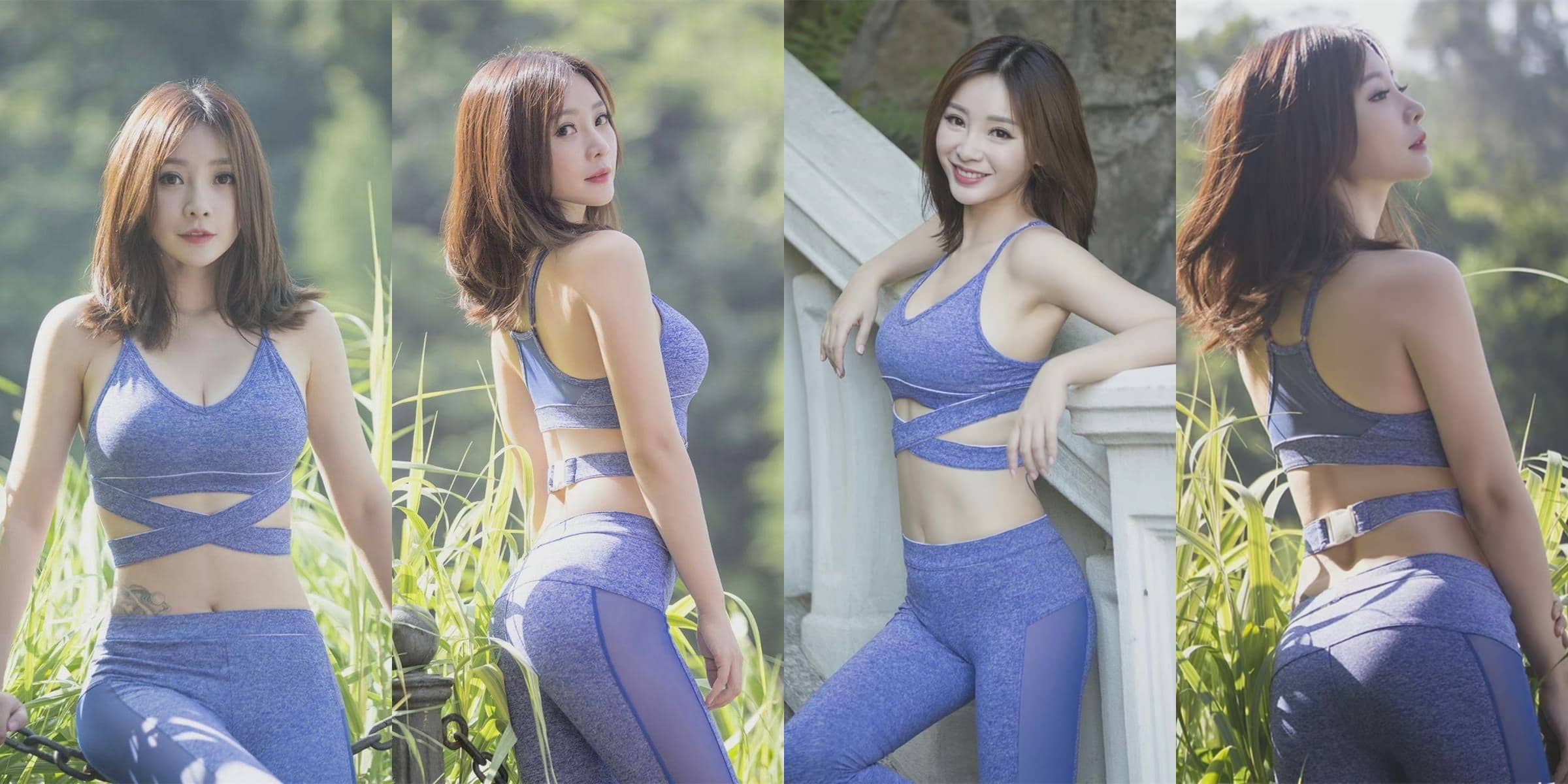 柳岩壁纸：瑜伽服穿搭，柔美好身材