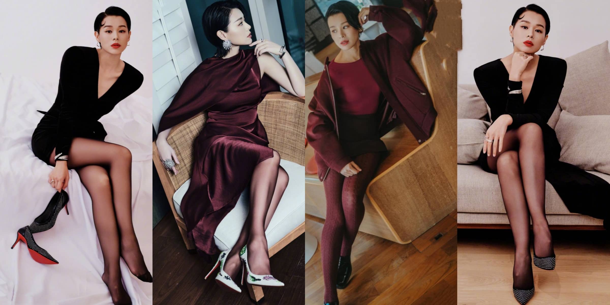 胡杏儿｜丝袜穿搭精选