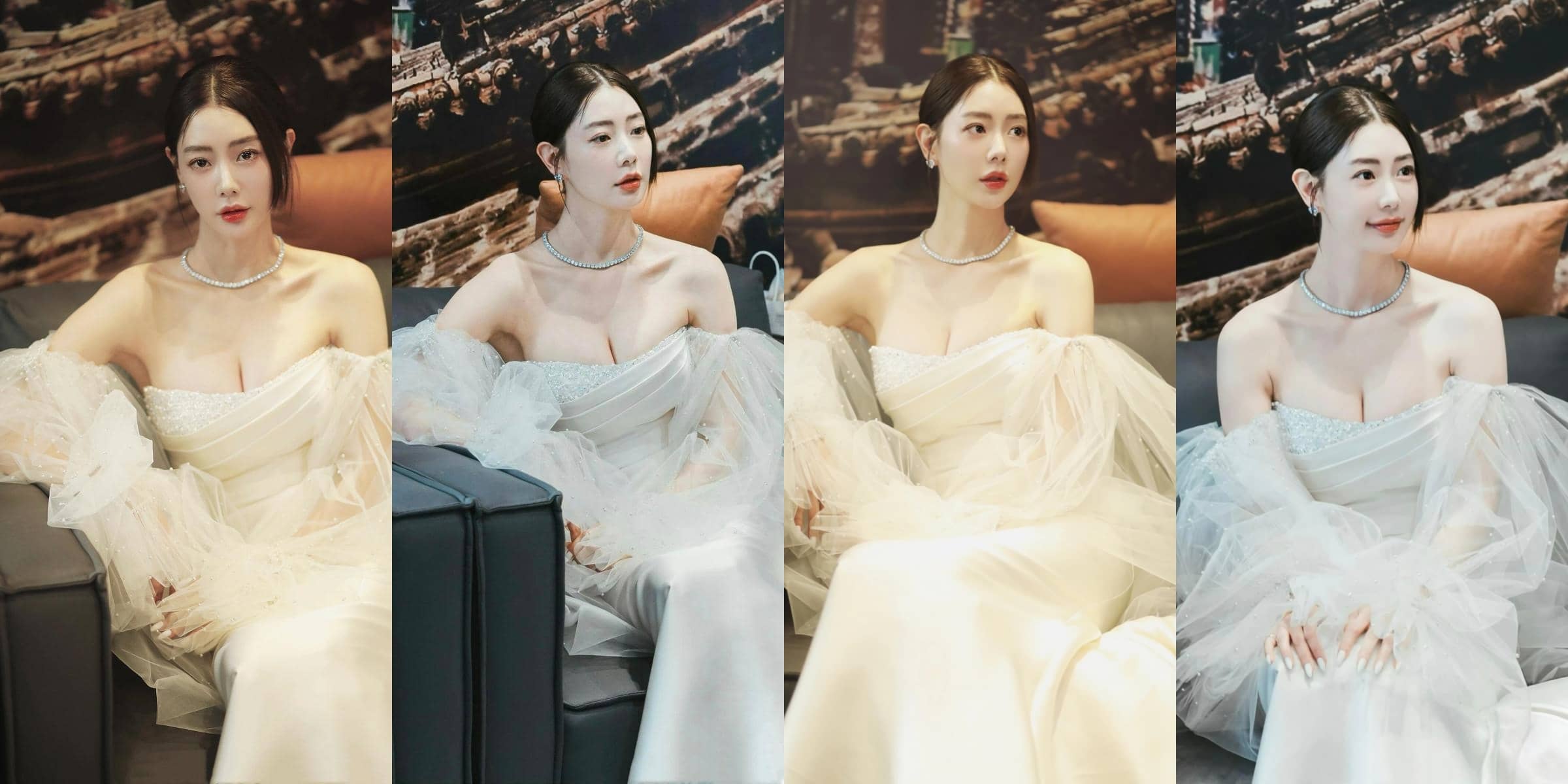 离婚后的克拉拉，白裙妆造好美，曾出演《情圣》中的优优一角色