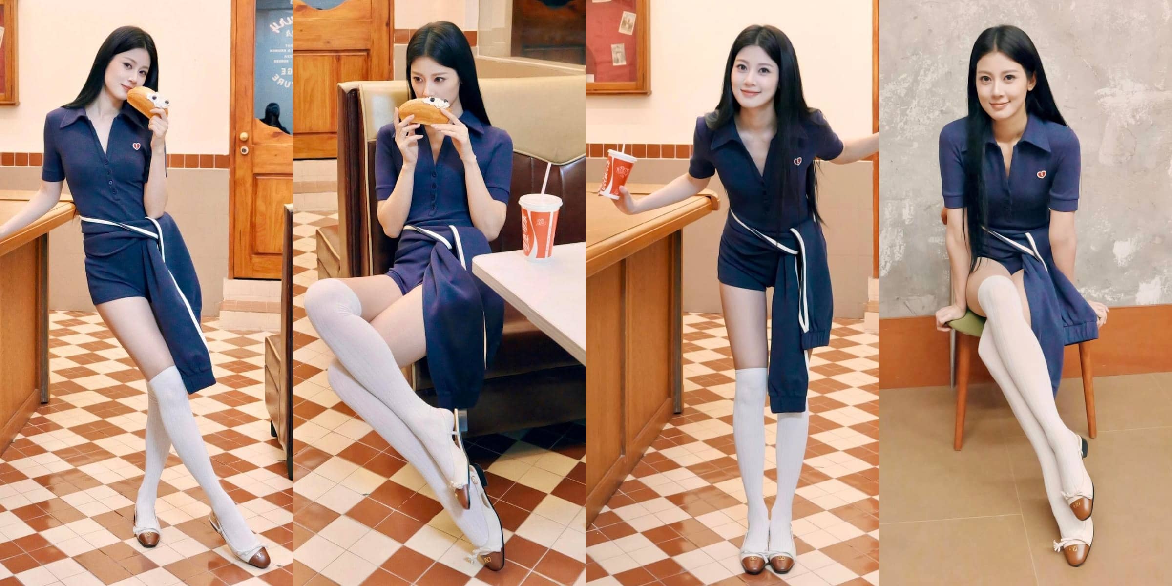 赵昭仪，蓝色可露丽