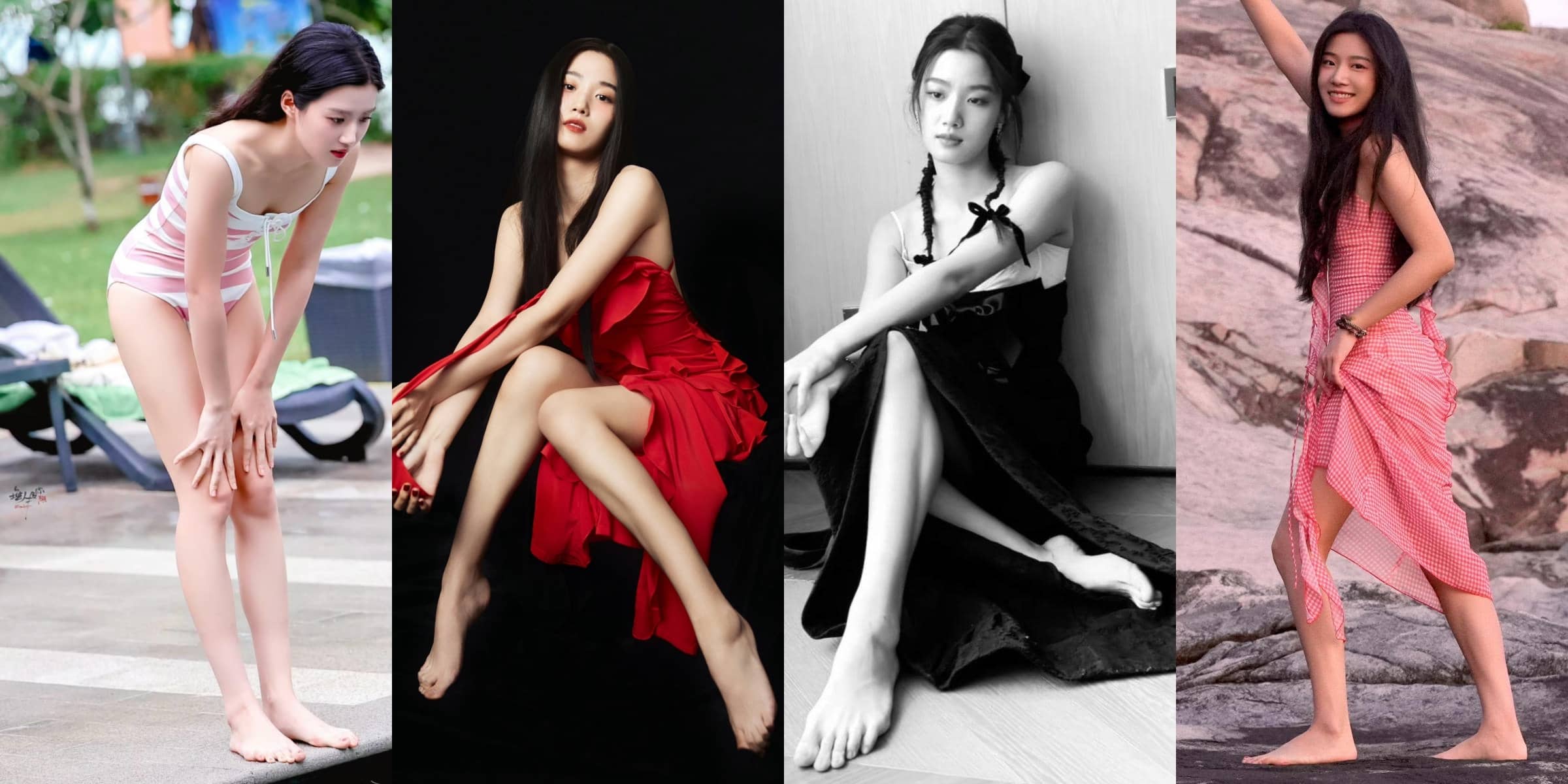 🍬卢昱晓｜光脚丫美腿美图集